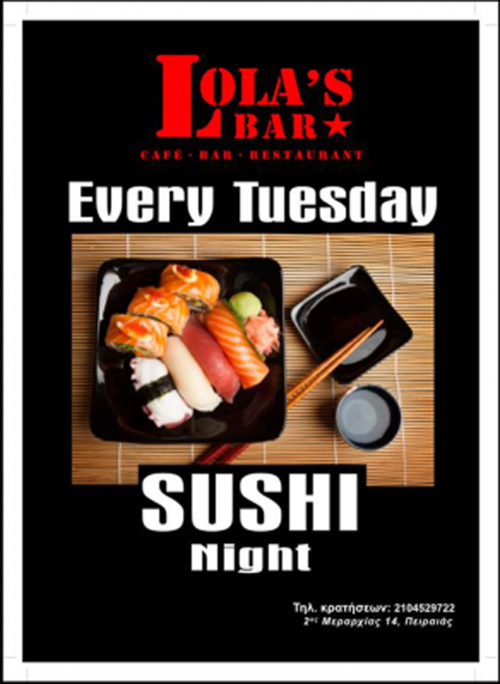 Sushi night στο Lola’s Bar