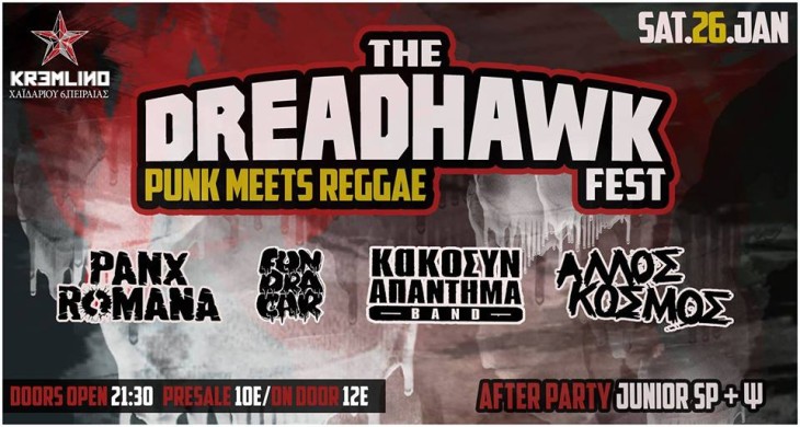The DreadHawk Fest – Punk meets Reggae @ Kremlino