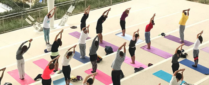 Yoga στο Πάρκο του κέντρου πολιτισμού ίδρυμα Σταύρος Νιάρχος