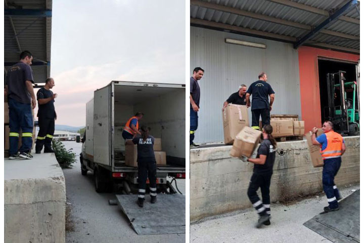 Ο Δήμος Πειραιά προσέφερε 150 υπνόσακους στο Πυροσβεστικό Σώμα  <br />   «Συνεχίζεται η παροχή βοήθειας στις πυρόπληκτες περιοχές»