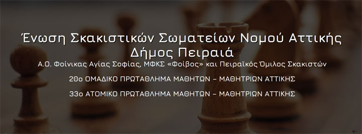 Τα Μαθητικά Σκακιστικά Πρωταθλήματα Αττικής 2024 στον Πειραιά