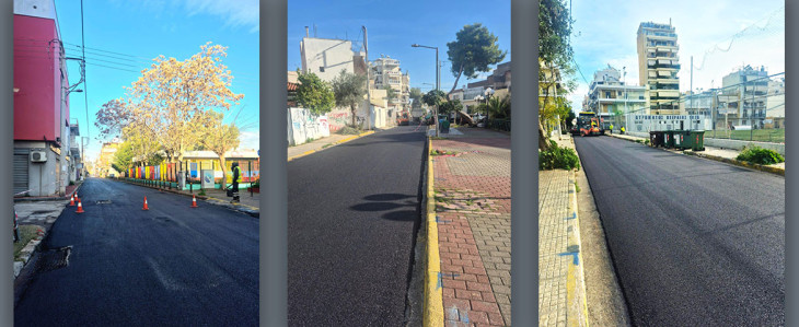 Ολοκληρώθηκαν  ασφαλτοστρώσεις στα Καμίνια  και στην Παλαιά Κοκκινιά από τον Δήμο Πειραιά